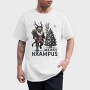 Merry Dark Krampus Cartoon, Tricou Barbati (Unisex)