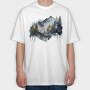 Watercolor Climber Club, Tricou Oversize Barbati (Unisex)