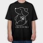 Talk To The Paw, Tricou Oversize Barbati (Unisex)