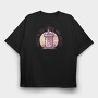 Iced Coffee And Anxiety Quote, Tricou Oversize Barbati (Unisex)