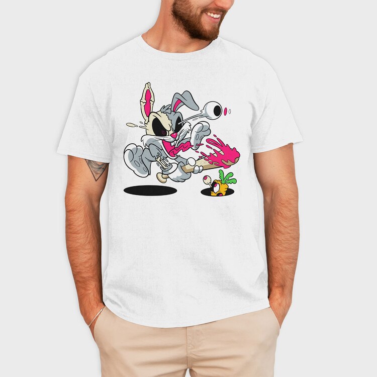 Crazy Bugs Bunny, Tricou Barbati (Unisex)