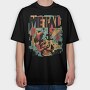 Metal Musician Abstract Music 05, Tricou Oversize Barbati (Unisex)