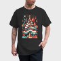 Abstract Christmas Tree Festivity, Tricou Barbati (Unisex)