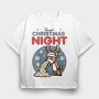 Christmas Sick Reindeer Night, Tricou Oversize Barbati (Unisex)