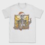 Christmas Skeleton Fall Autumn Leaves Skuelleton, Tricou Barbati (Unisex)