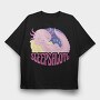 Funny Sleepy Axolotl Sleepsalotl, Tricou Oversize Barbati (Unisex)
