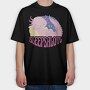 Funny Sleepy Axolotl Sleepsalotl, Tricou Oversize Barbati (Unisex)