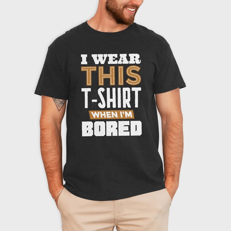 Bored, Tricou Barbati (Unisex)