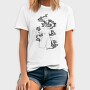 Abstract Statue With Plats Plants, Tricou Barbati (Unisex)