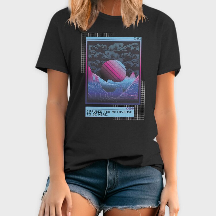 Metaverse Quote Vaporwave, Tricou Barbati (Unisex)