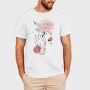 Tattoo Hand And Flower Chrysanthemum, Tricou Barbati (Unisex)