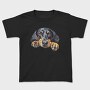 Watercolor Black Tan Coonhound, Tricou Copii