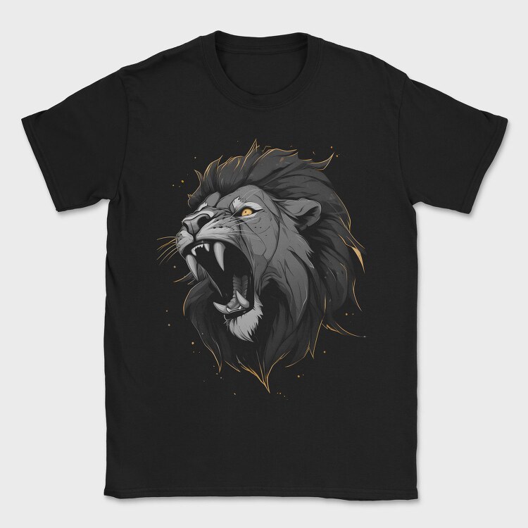 Lion Duotone, Tricou Barbati (Unisex)