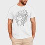 Cute Cat With Flower, Tricou Barbati (Unisex)