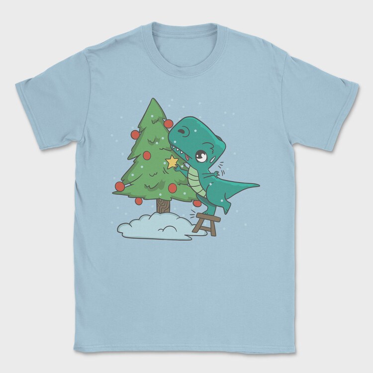 Christmas T Rex And Tree Chistmas, Tricou Barbati (Unisex)