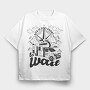 Life Is Too Short to Wait, Tricou Oversize Barbati (Unisex)