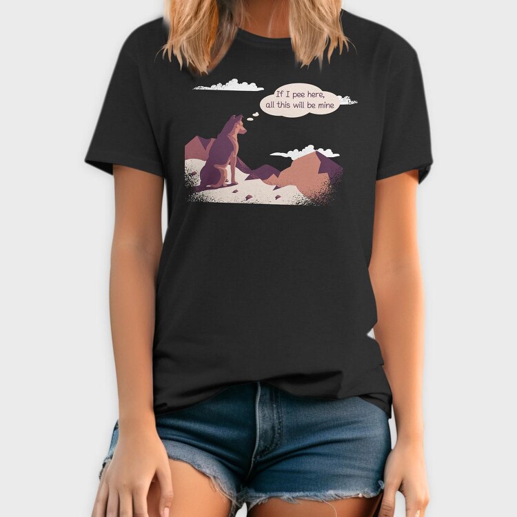 If I Pee Here Dog, Tricou Barbati (Unisex)