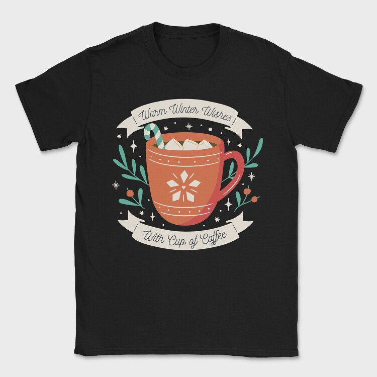 Christmas Coffee Cup, Tricou Barbati (Unisex)