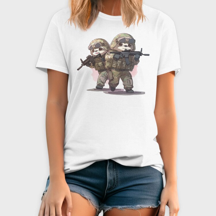 Military Sloths, Tricou Barbati (Unisex)