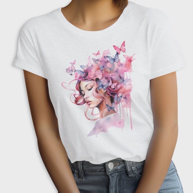 Woman With Butterflies, Tricou Femei