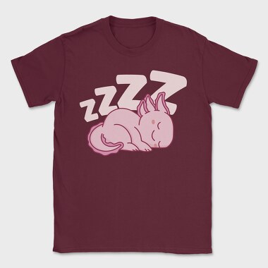 Cute Axolotl Sleeping, Tricou Barbati (Unisex)