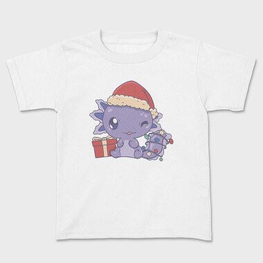 Cute Christmas Axolotl, Tricou Copii