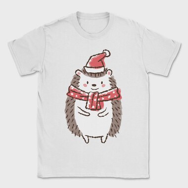 Cute Christmas Hedgehog, Tricou Barbati (Unisex)