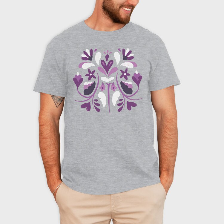 Floral 05, Tricou Barbati (Unisex)