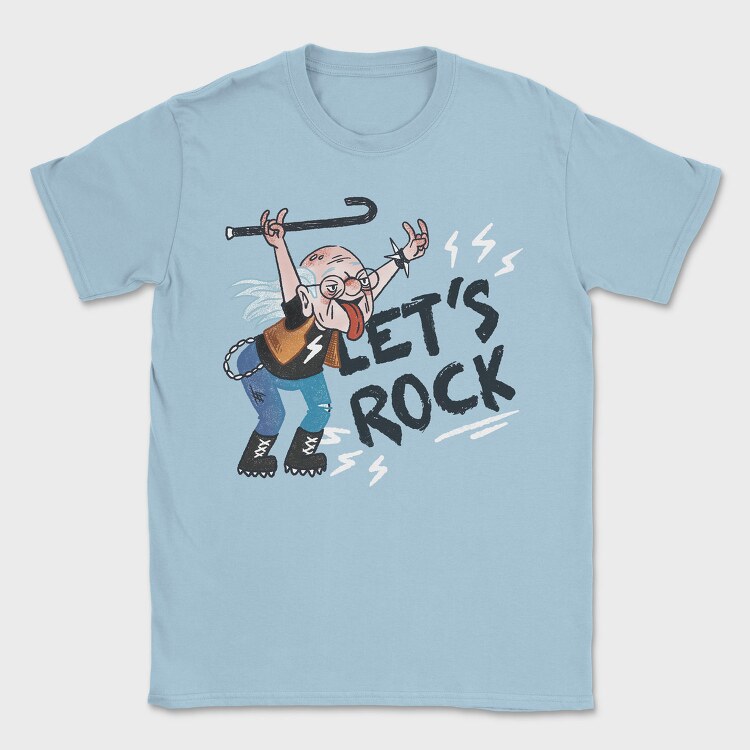 Lets Rock Grandpa, Tricou Barbati (Unisex)