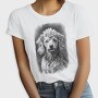 Miniature Poodle Portrait, Tricou Femei