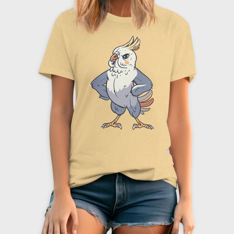 Indignant Cockatiel, Tricou Barbati (Unisex)