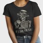 Tea Time Skeleton Grunge, Tricou Femei