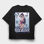 Y3K Born In The Glitch Data Babe, Tricou Oversize Barbati (Unisex)