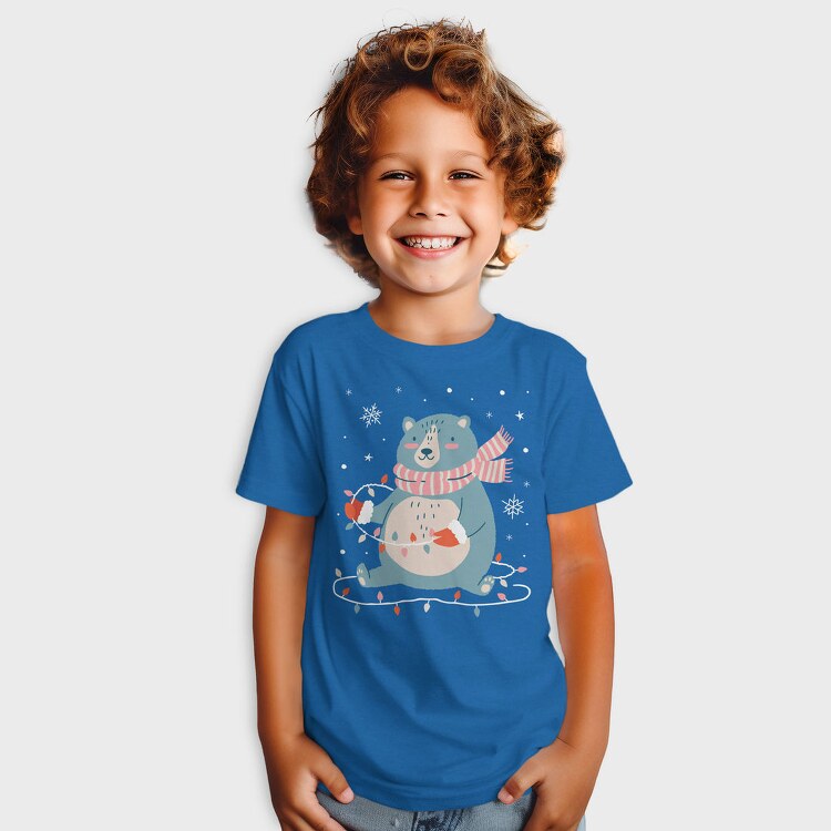 Cute Christmas Bear, Tricou Copii