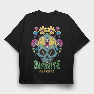 Infinite Renewal Psychedelic, Tricou Oversize Barbati (Unisex)