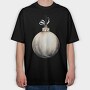 Watercolor Christmas Ball, Tricou Oversize Barbati (Unisex)