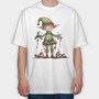 Watercolor Elf Xmas, Tricou Oversize Barbati (Unisex)