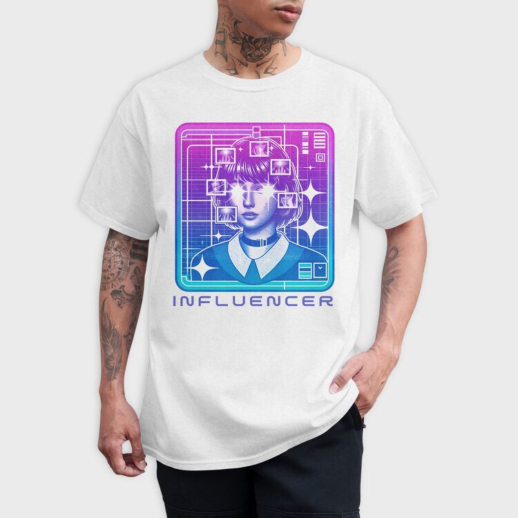 Influencer Digital, Tricou Barbati (Unisex)