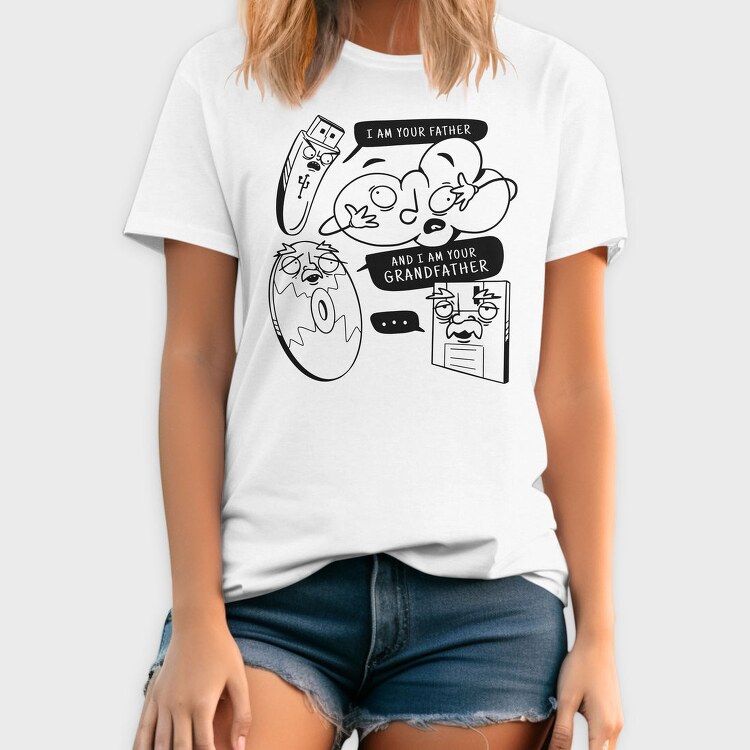 Technology Storage Cloud Usb Joke, Tricou Barbati (Unisex)