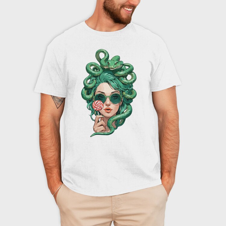 Modern Medusa With Sunglasses, Tricou Barbati (Unisex)