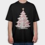 Watercolor Christmas Serenity, Tricou Oversize Barbati (Unisex)