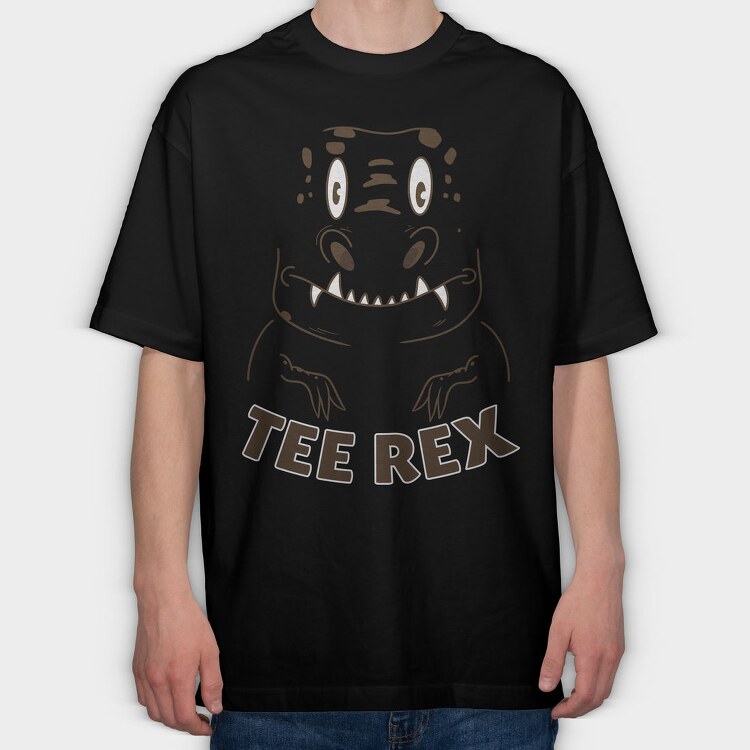 Tee Rex Cute T Rex, Tricou Oversize Barbati (Unisex)
