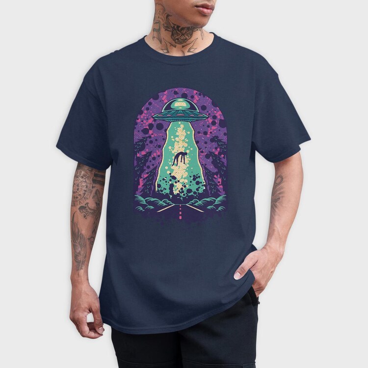 Alien Abduction, Tricou Barbati (Unisex)