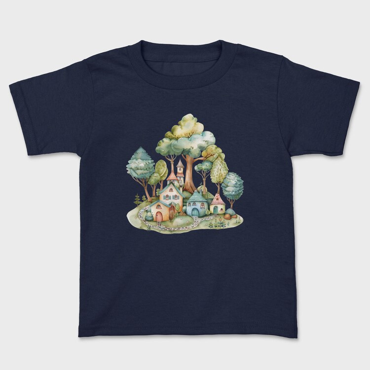 Watercolor Fairy Cove, Tricou Copii