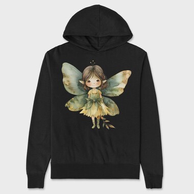 Watercolor Fairy Elf, Hanorac Oversize Barbati (Unisex)