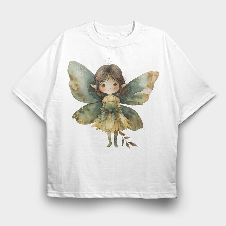 Watercolor Fairy Elf, Tricou Oversize Barbati (Unisex)