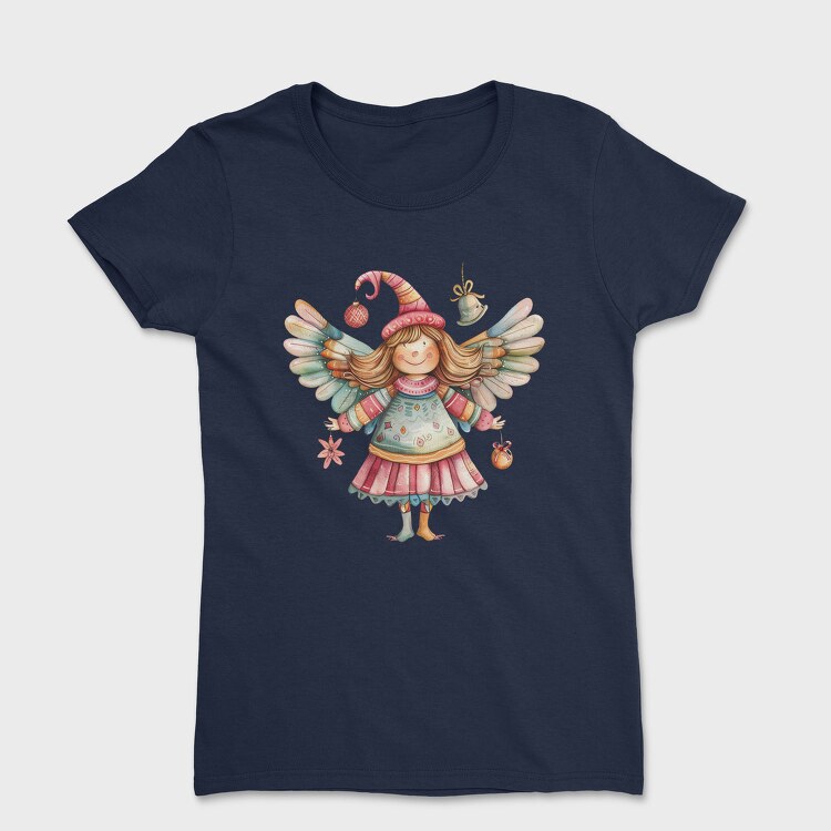 Watercolor Fairy Feather, Tricou Femei