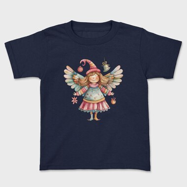 Watercolor Fairy Feather, Tricou Copii