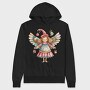 Watercolor Fairy Feather, Hanorac Oversize Barbati (Unisex)