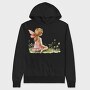 Watercolor Fairy Forest, Hanorac Oversize Barbati (Unisex)